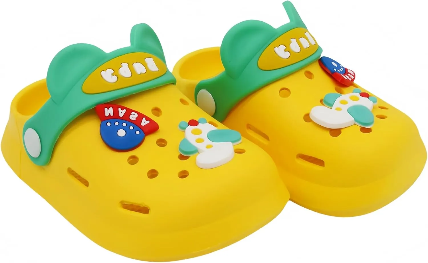 Toddler Shoes Clogs Slide Sandals for 0-8yrs Kids Unisex for Girls and Boys Garden Shoes Cartoon Slides Slip-Resistance Sandals Beach Pool Slippers
