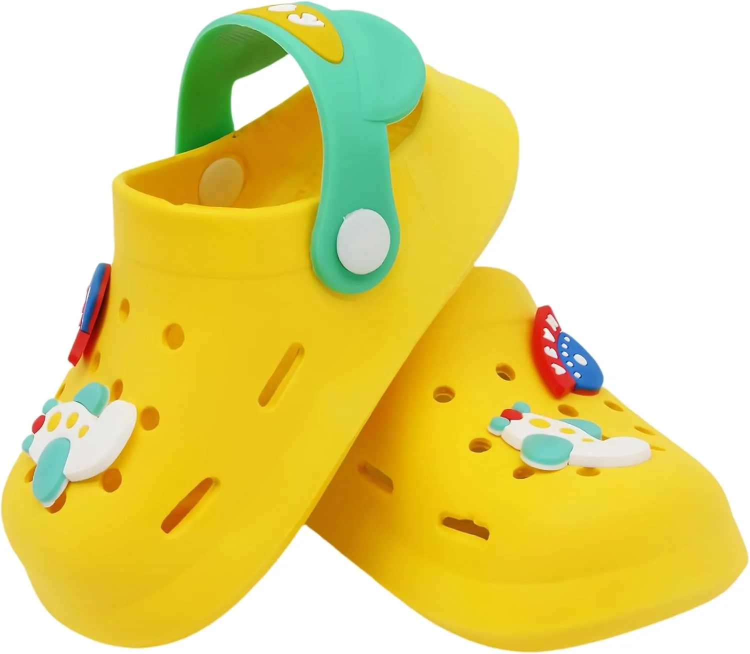 Toddler Shoes Clogs Slide Sandals for 0-8yrs Kids Unisex for Girls and Boys Garden Shoes Cartoon Slides Slip-Resistance Sandals Beach Pool Slippers
