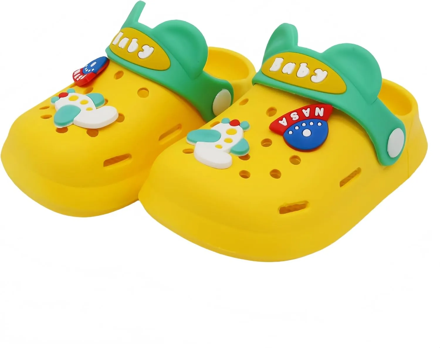 Toddler Shoes Clogs Slide Sandals for 0-8yrs Kids Unisex for Girls and Boys Garden Shoes Cartoon Slides Slip-Resistance Sandals Beach Pool Slippers