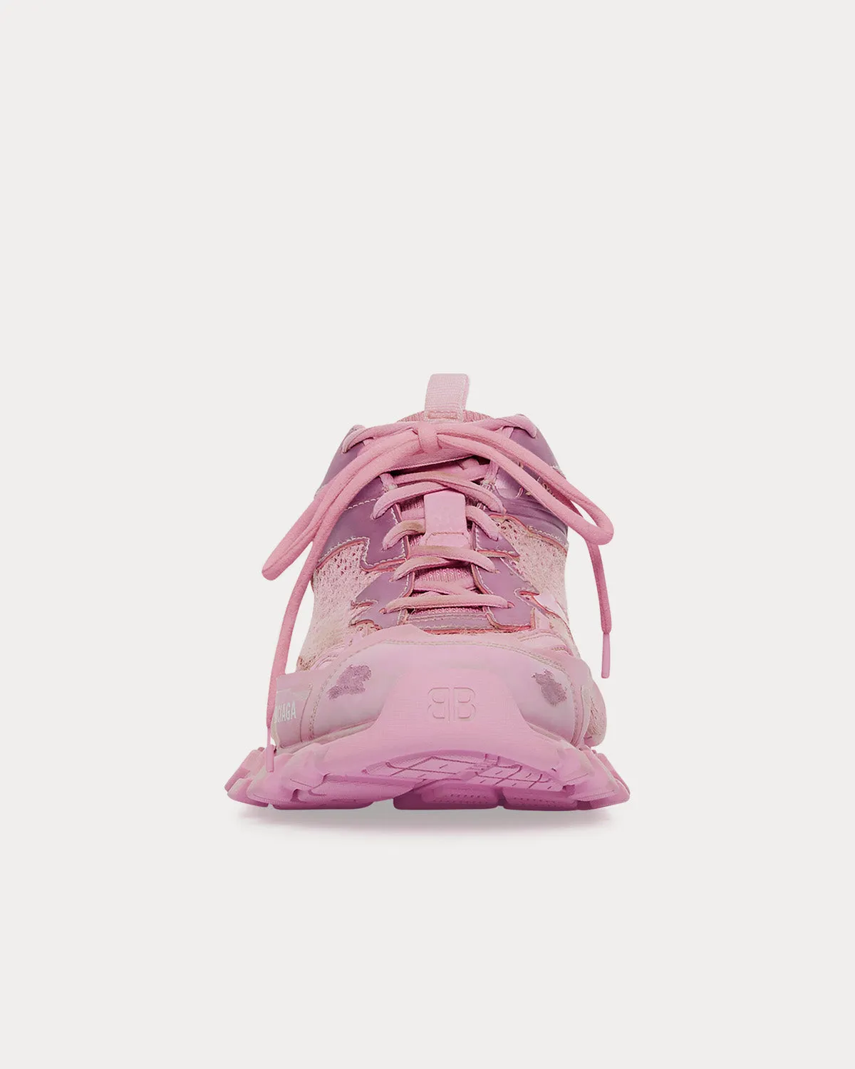 Track.3 Mesh & Nylon Pink Low Top Sneakers
