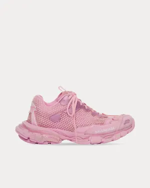 Track.3 Mesh & Nylon Pink Low Top Sneakers