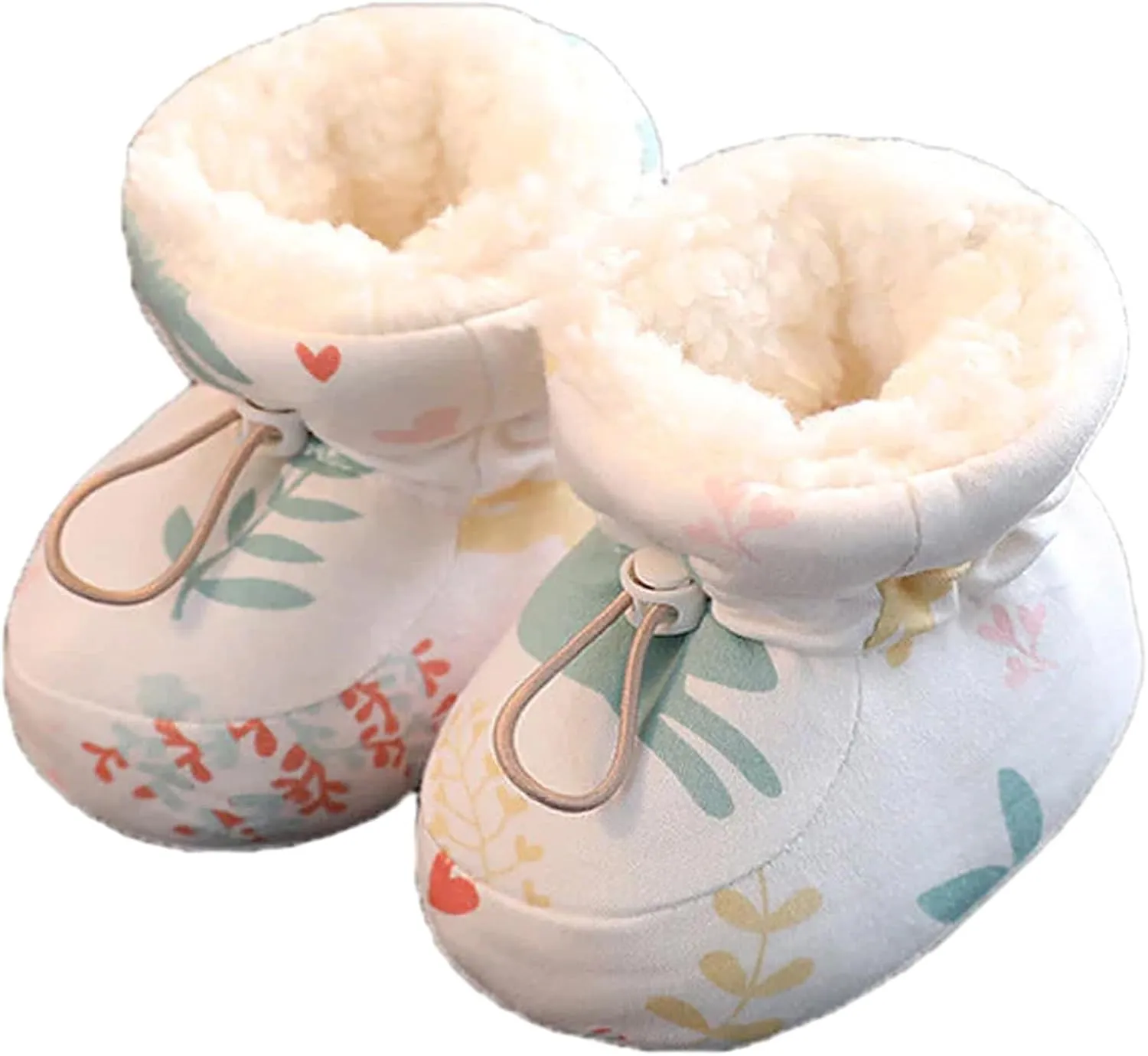 Warm Fur Baby Boots,Warm Cozy Fleece Baby Booties,Cute Fuzzy Prewalker Sock Shoes,Toddler Winter Warm Shoes