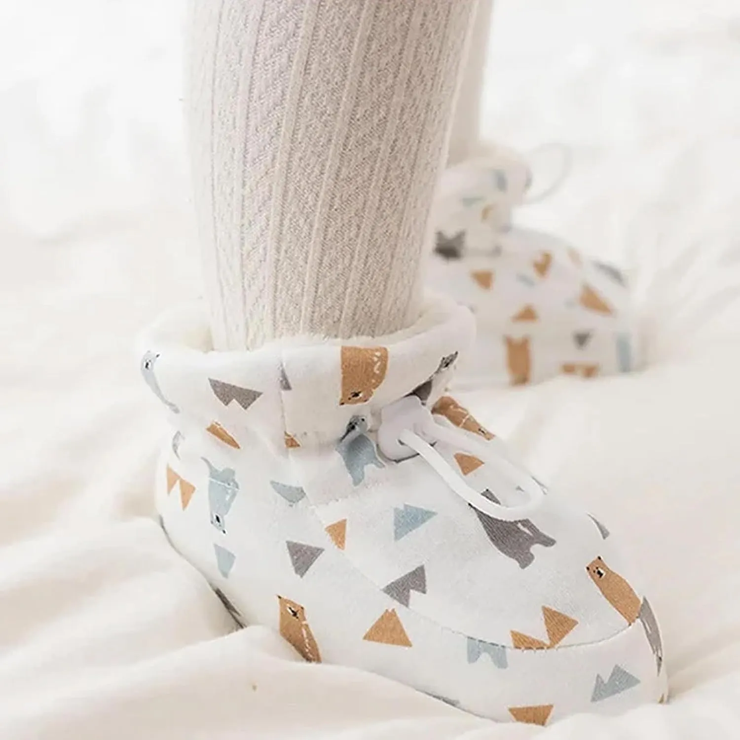 Warm Fur Baby Boots,Warm Cozy Fleece Baby Booties,Cute Fuzzy Prewalker Sock Shoes,Toddler Winter Warm Shoes