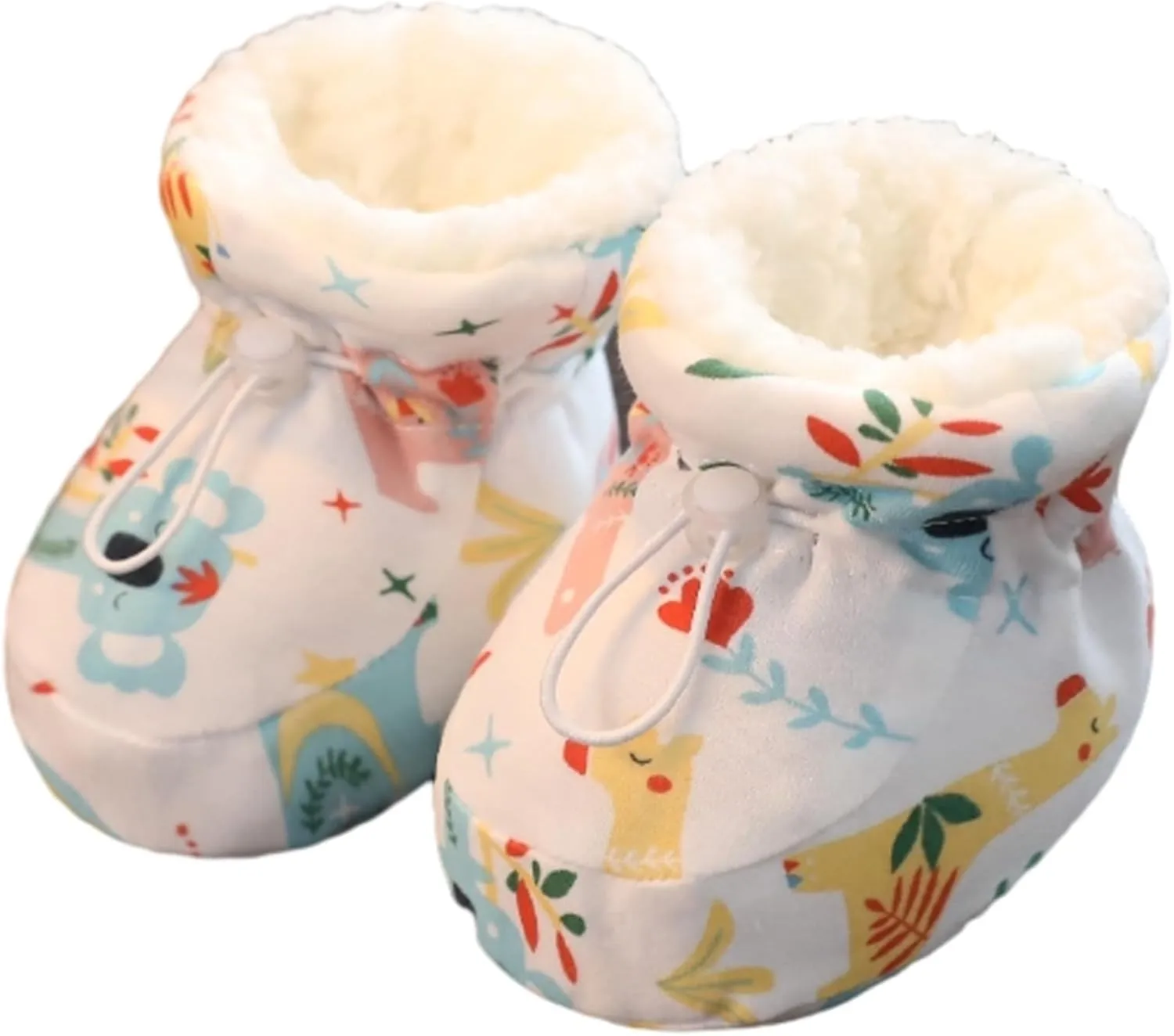Warm Fur Baby Boots,Warm Cozy Fleece Baby Booties,Cute Fuzzy Prewalker Sock Shoes,Toddler Winter Warm Shoes