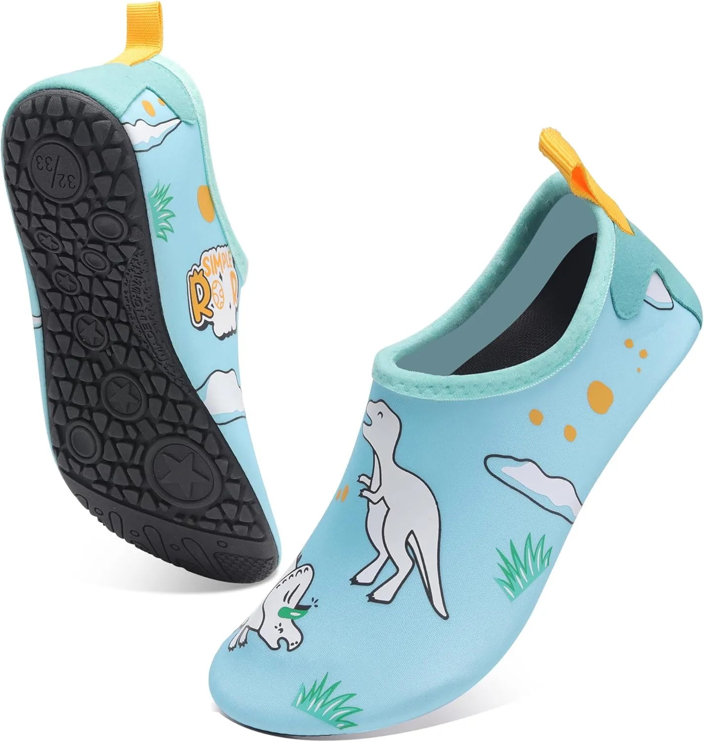 Water Shoes for Kids,Swim Shoes Boys Color Changing Cartoon,Girls Beach Shoes,Toddler Aqua Socks Zapato de Agua para Nios
