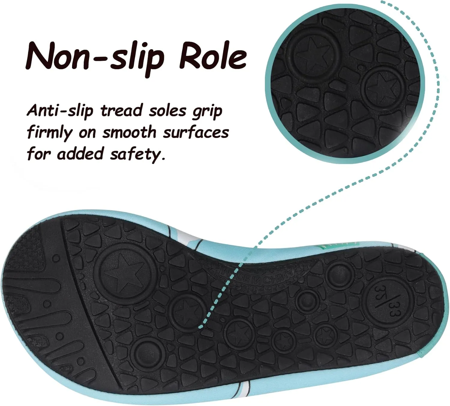 Water Shoes for Kids,Swim Shoes Boys Color Changing Cartoon,Girls Beach Shoes,Toddler Aqua Socks Zapato de Agua para Nios