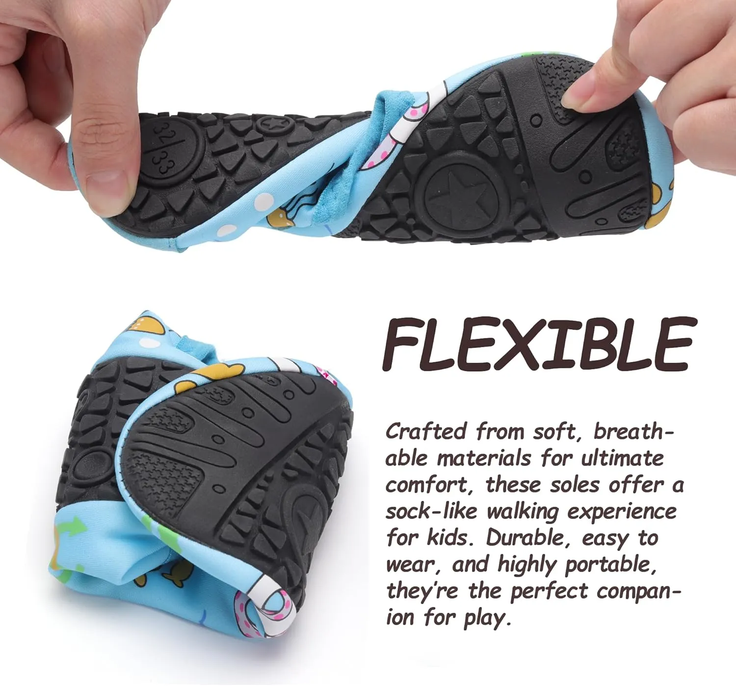 Water Shoes for Kids,Swim Shoes Boys Color Changing Cartoon,Girls Beach Shoes,Toddler Aqua Socks Zapato de Agua para Nios