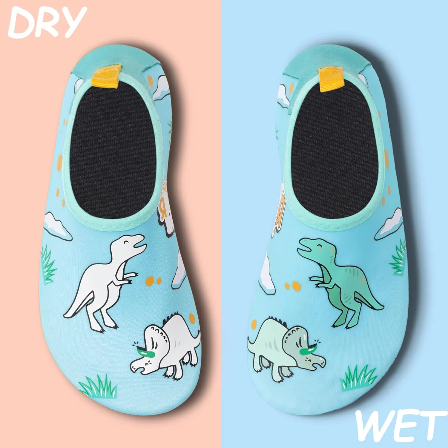 Water Shoes for Kids,Swim Shoes Boys Color Changing Cartoon,Girls Beach Shoes,Toddler Aqua Socks Zapato de Agua para Nios