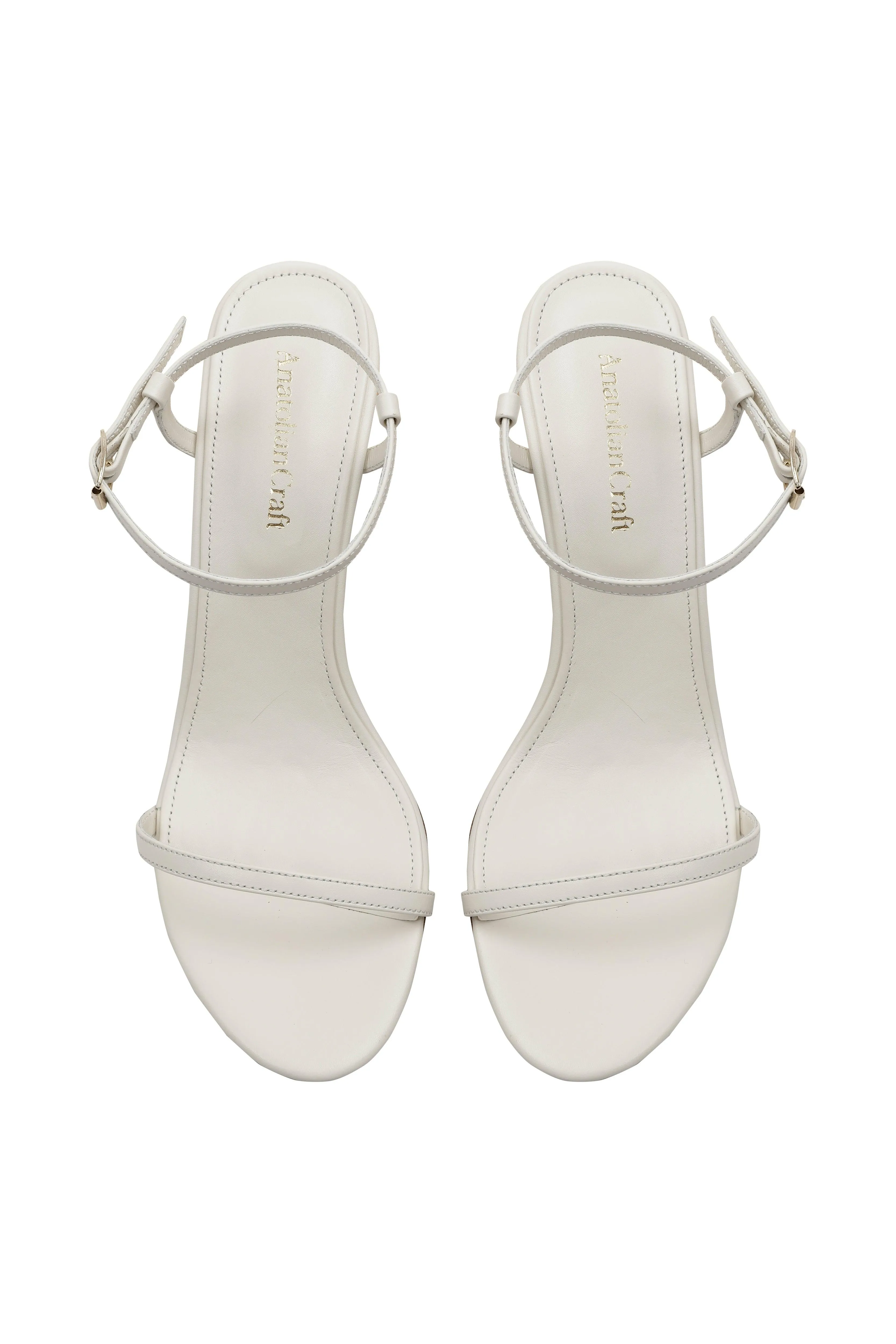 Whispering Poppies - Beige Leather Wedged Sandals