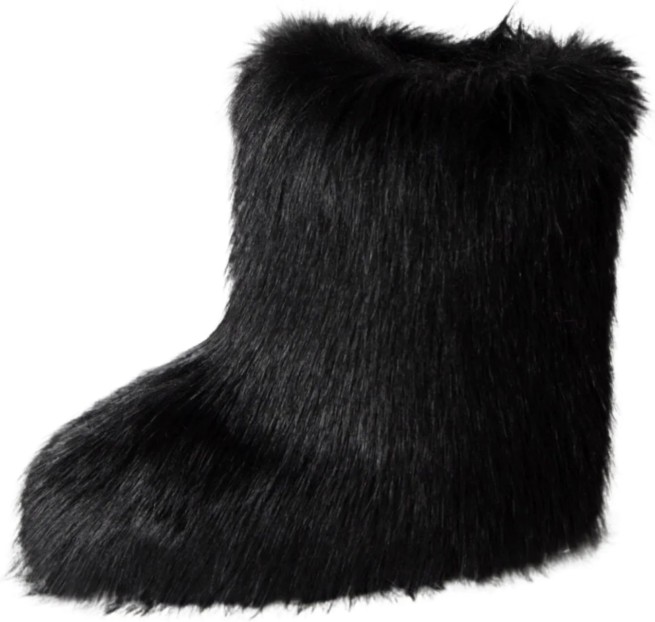 Wide Calf Snow Boots for Women Plus Size Lightweight Snow Boots Women Woman Boots Winter Black Lace-Up Combat Boots Mid-Calf Military Winter Boot for Women Botas De FrO Para Mujeres Plus Size