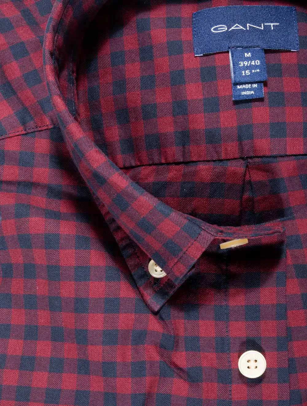 Winter Twill Buffalo Check Regular Fit Broadcloth Port Red