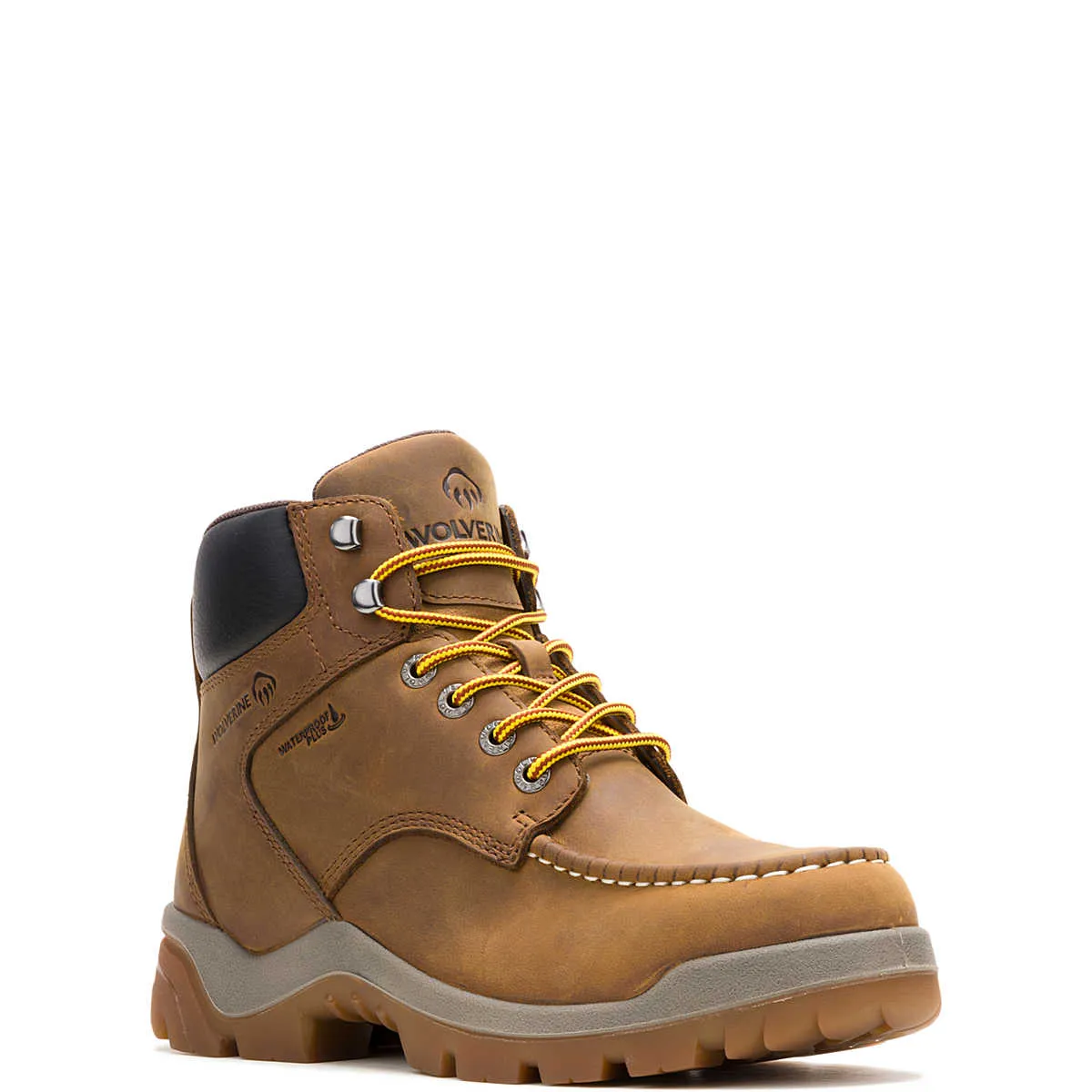 Wolverine Men's Vantage ft. HyperRest 6" Moc-Toe CarbonMax Work Boot - Dark Tan