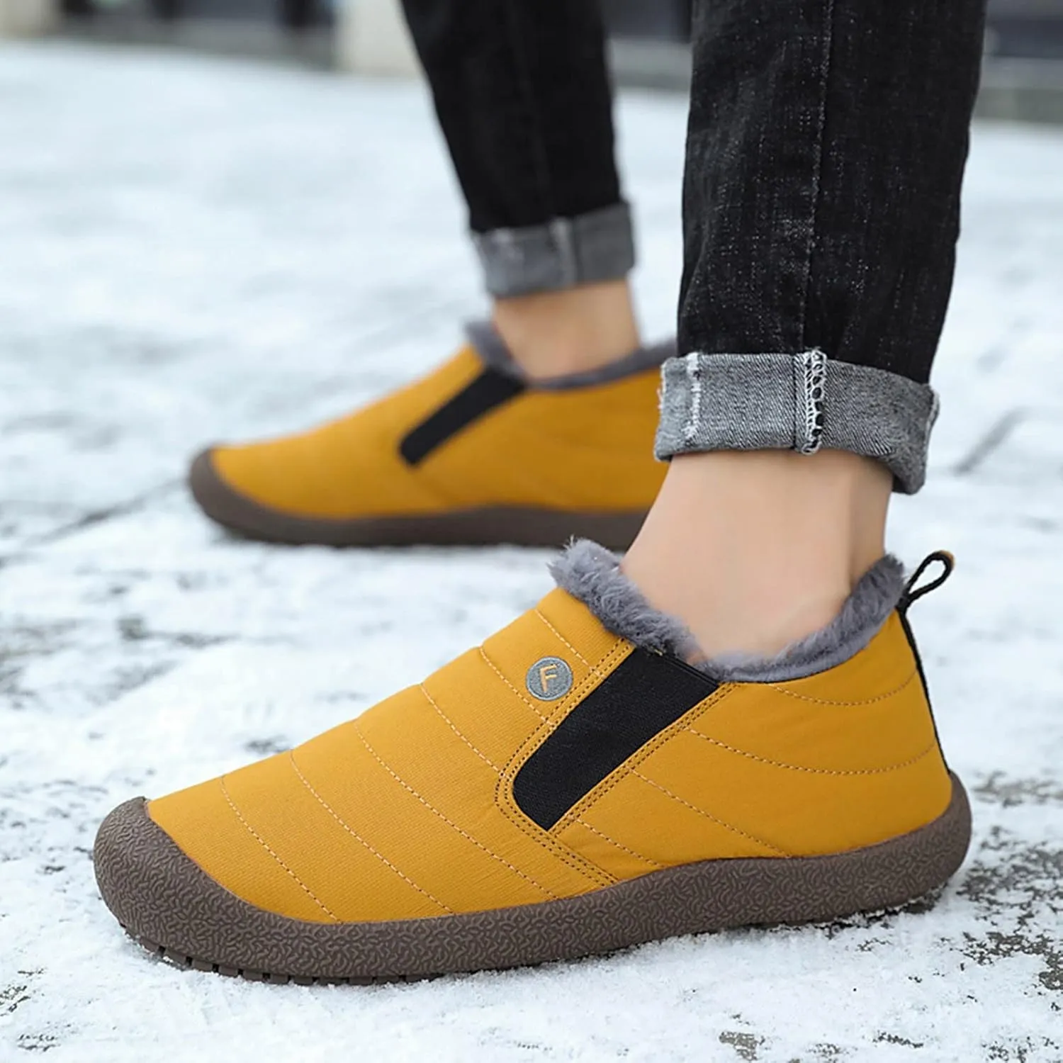 Women Snow Boots Waterproof Wide Cute Womens Platform Snow Boots Womens Winter Boots Size 9 Wide Boots for Snow Woman Botas De Invierno Para Mujer Negras