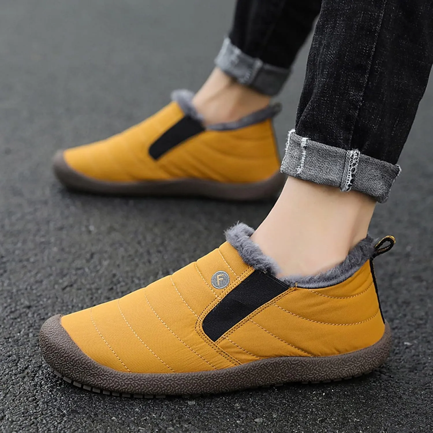 Women Snow Boots Waterproof Wide Cute Womens Platform Snow Boots Womens Winter Boots Size 9 Wide Boots for Snow Woman Botas De Invierno Para Mujer Negras