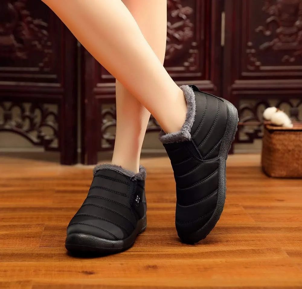 Women Snow Boots Waterproof Womens Waterproof Winter Ankle Boots Womens Wide Width Snow Boots Tall Women's Winter Ankle Booties Botas TRmicas Para Mujer Antileslisante