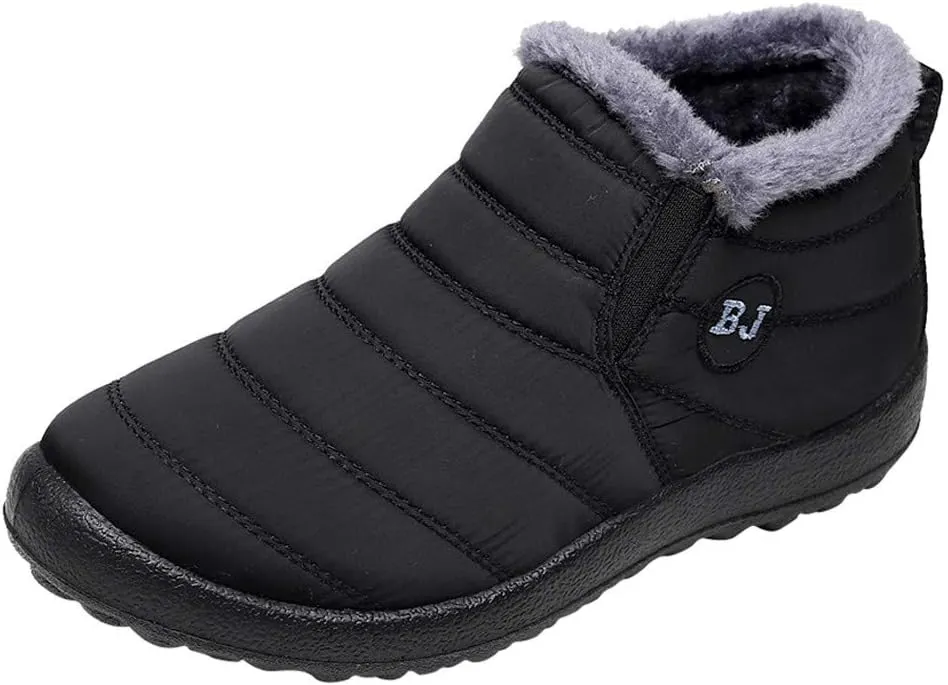 Women Snow Boots Waterproof Womens Waterproof Winter Ankle Boots Womens Wide Width Snow Boots Tall Women's Winter Ankle Booties Botas TRmicas Para Mujer Antileslisante