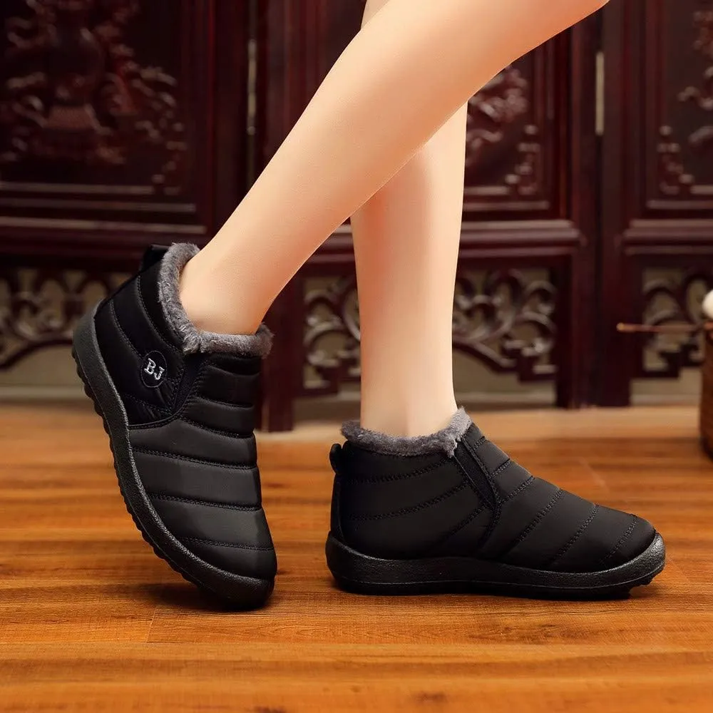 Women Snow Boots Waterproof Womens Waterproof Winter Ankle Boots Womens Wide Width Snow Boots Tall Women's Winter Ankle Booties Botas TRmicas Para Mujer Antileslisante