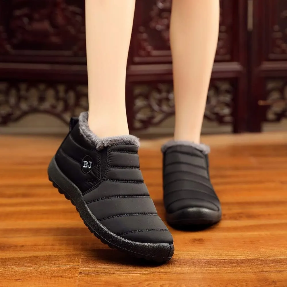 Women Snow Boots Waterproof Womens Waterproof Winter Ankle Boots Womens Wide Width Snow Boots Tall Women's Winter Ankle Booties Botas TRmicas Para Mujer Antileslisante