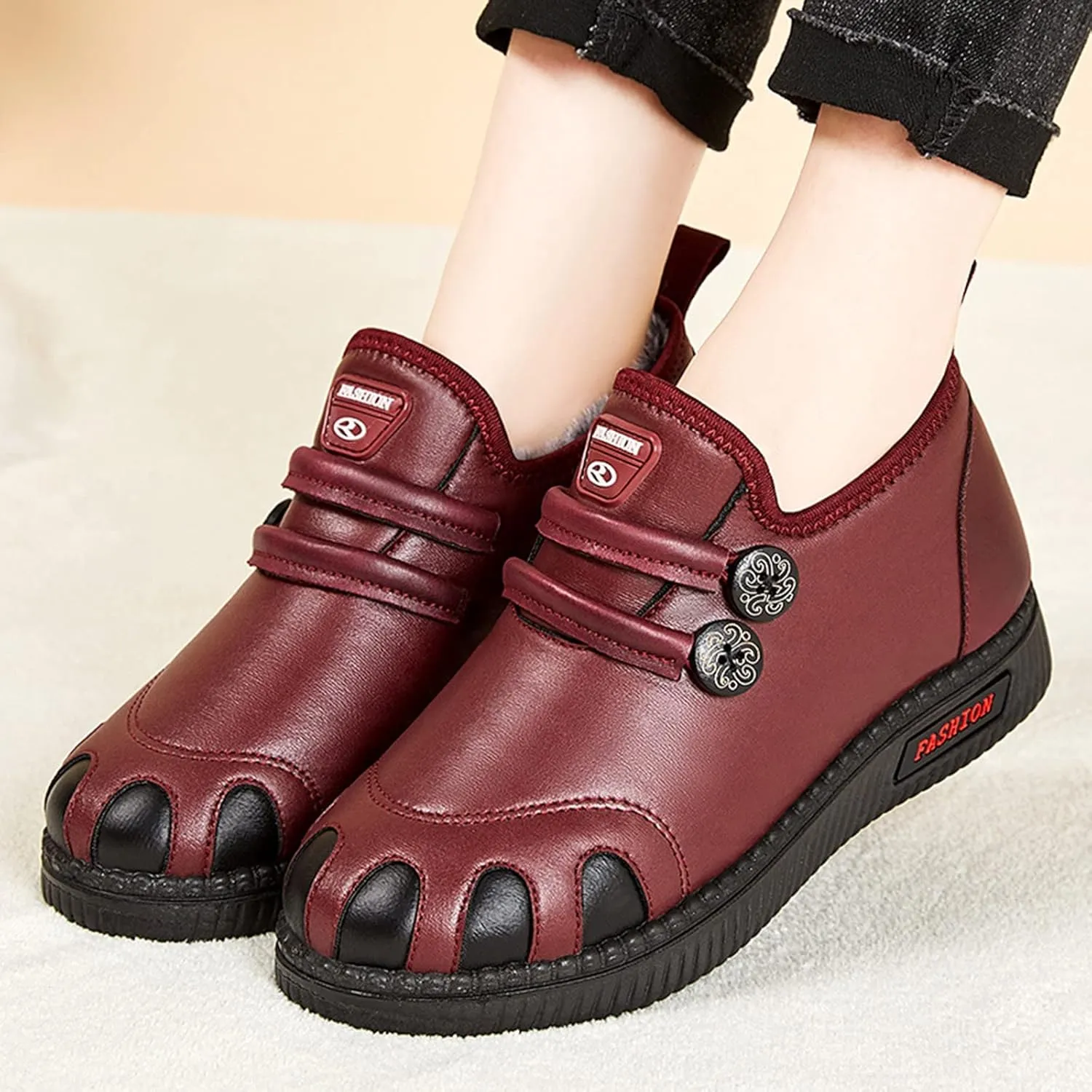 Women Snow Boots Winter Shoes 7w Snow Boot Wide Width Women Winter Boots for Women Snow Non Slip Womens Waterproof Boots Hiking Women's Tall Winter Dress Boots