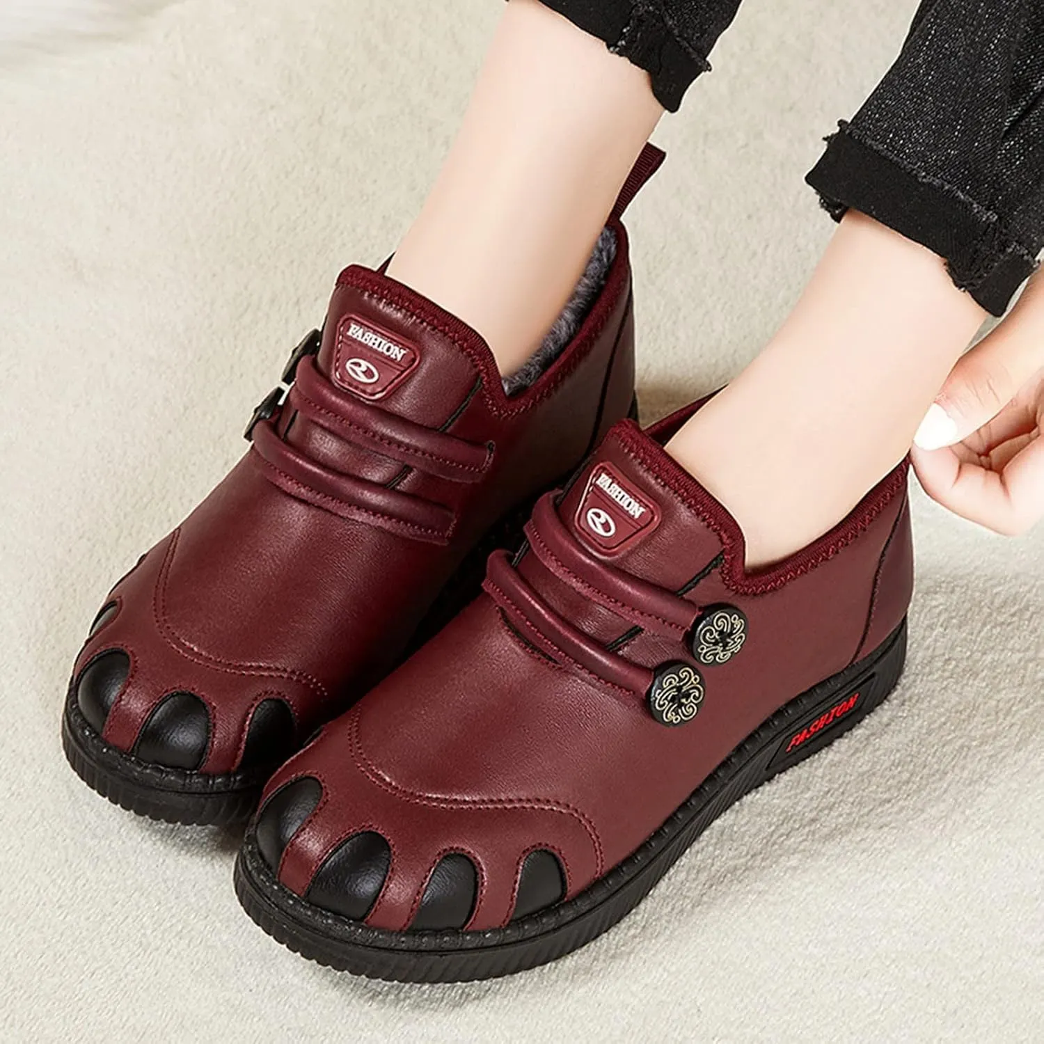 Women Snow Boots Winter Shoes 7w Snow Boot Wide Width Women Winter Boots for Women Snow Non Slip Womens Waterproof Boots Hiking Women's Tall Winter Dress Boots