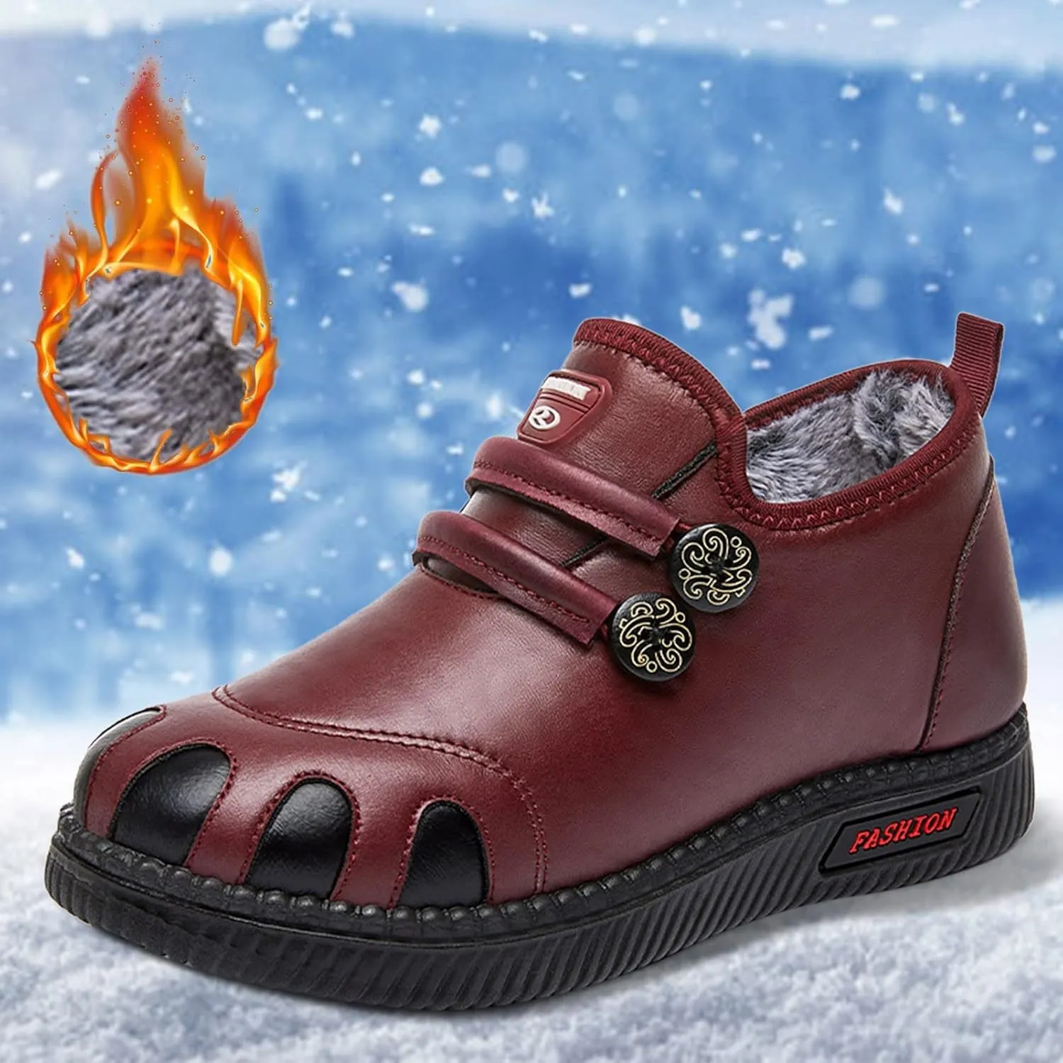 Women Snow Boots Winter Shoes 7w Snow Boot Wide Width Women Winter Boots for Women Snow Non Slip Womens Waterproof Boots Hiking Women's Tall Winter Dress Boots