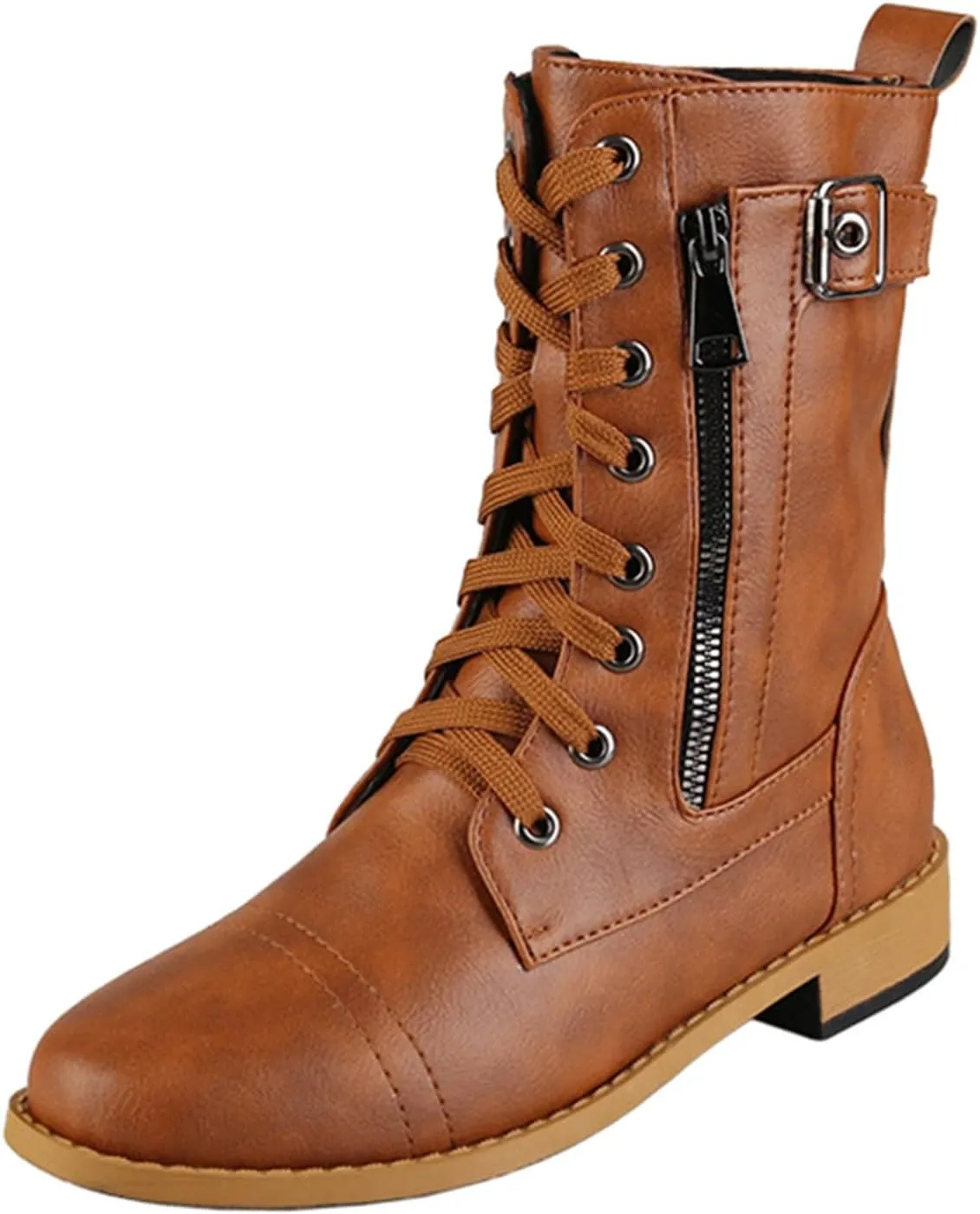 Women's Boots Ankle Wide Ankle Booties for Women Boots for Women Low Heel Boot for Men Comfortable and Soft Lightweight Side Zipper Pointd Toe Suede