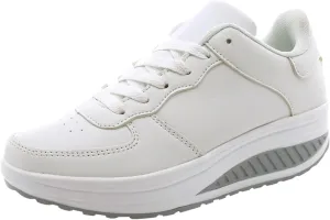 Women's High Top Wedge Fashion Sneakers Hidden Heel Women's Size 8 Non Slip Work Shoes Womens Slip On Tennis Shoes Size 11 Womens Fashion Sneakers Cute Black Sneakers for Women Fashion
