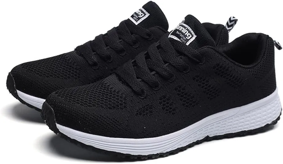 Women's Lace Up Road Running Shoes Wide Athletic Tennis Tennis Shoes Men Sport Casual Slip On Shoes Waterproof Sneakers Platform Tennis Shoe Cross Trainer Shoe
