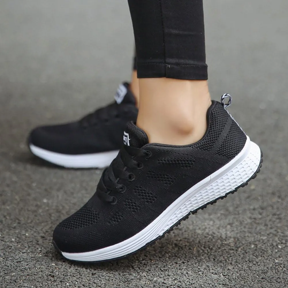 Women's Lace Up Road Running Shoes Wide Athletic Tennis Tennis Shoes Men Sport Casual Slip On Shoes Waterproof Sneakers Platform Tennis Shoe Cross Trainer Shoe