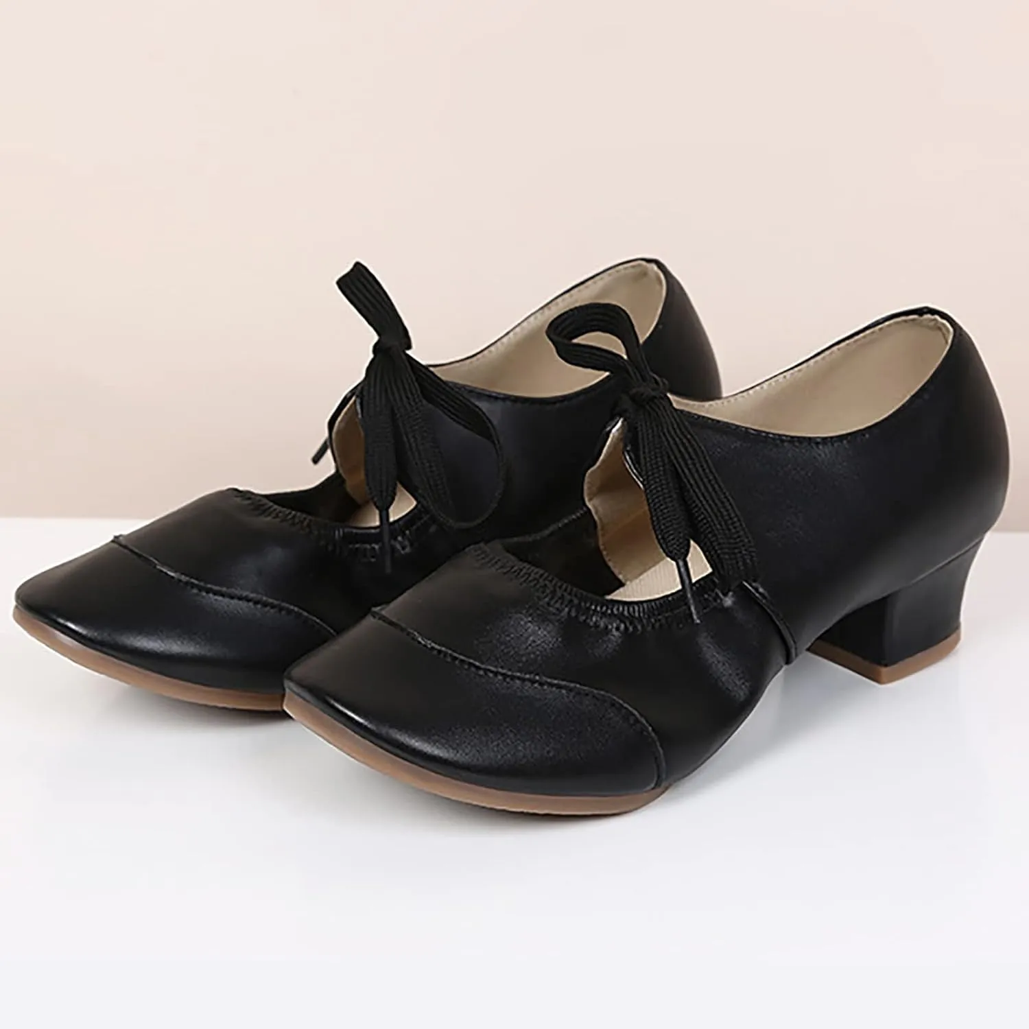 Women's Satin Latin Dance Shoes Professional Ballroom Salsa Practice Performance Dancing Shoes Sandals
