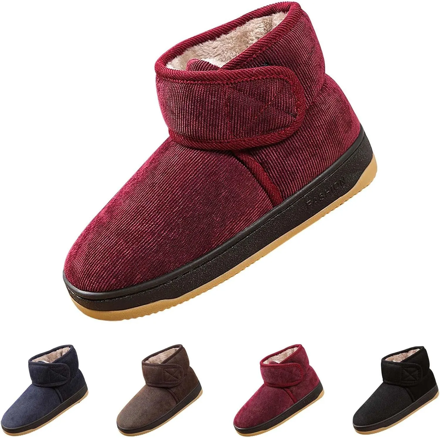 Womens Shoes Dressy Casual Fall Winter Wedge Womens Winter Booties Slip On Snowboots for Women Pink Fur Boots Womens Winter Boots Waterproof Insulated Deals of The Day