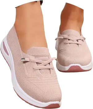 Womens Slip On Tennis Running Shoes Non Slip Fashion Sneakers Mesh Walking Shoes Gym Workout Breathable Work Shoes Comfortable Women's Athletic Shoes Lightweight