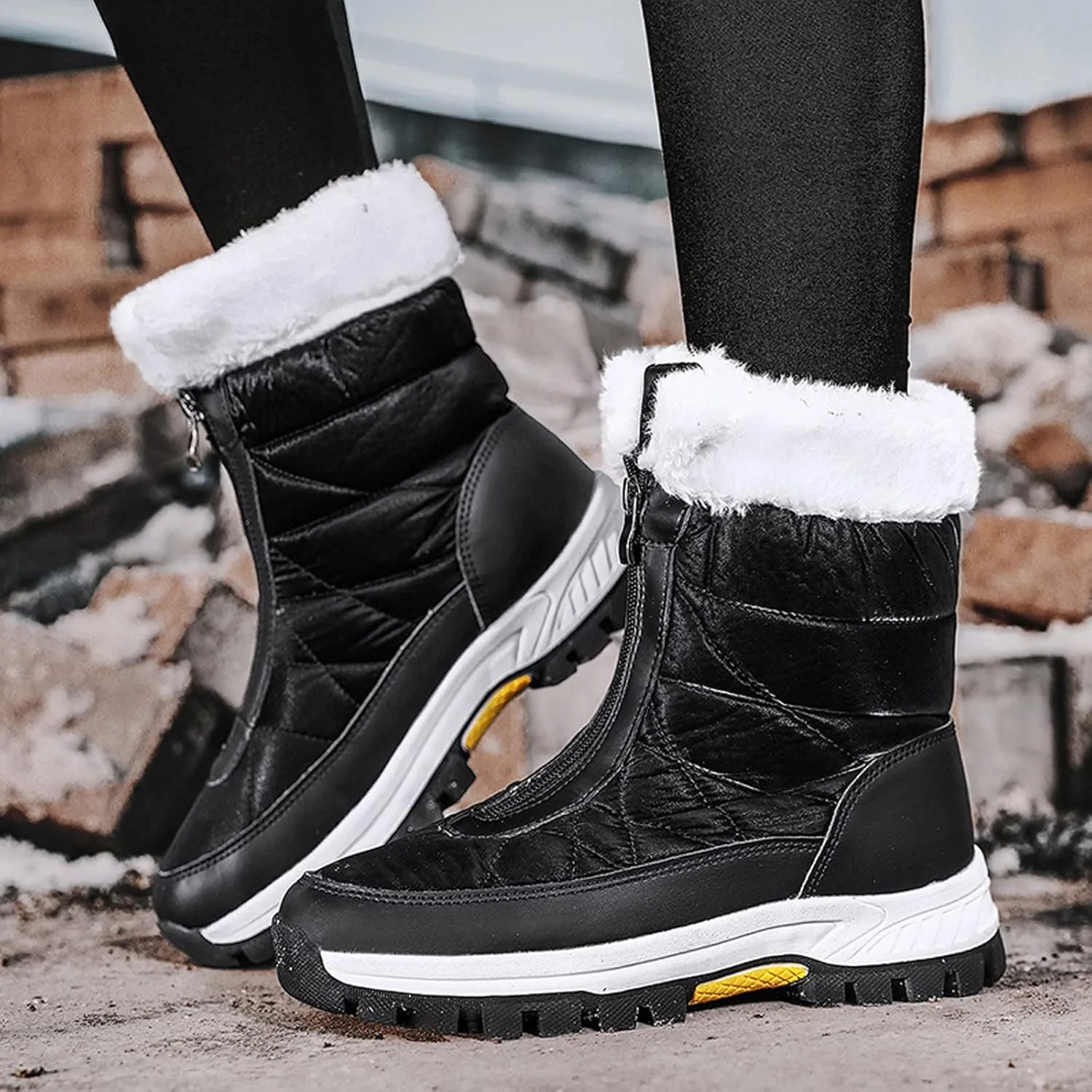 Womens Snow Boots Waterproof Insulated Size 7.5 Womens Winter Snow Boots Wide Women Winter Boot Womens Winter Fur Boots 8.5 Waterproof Womens Boots Size 11