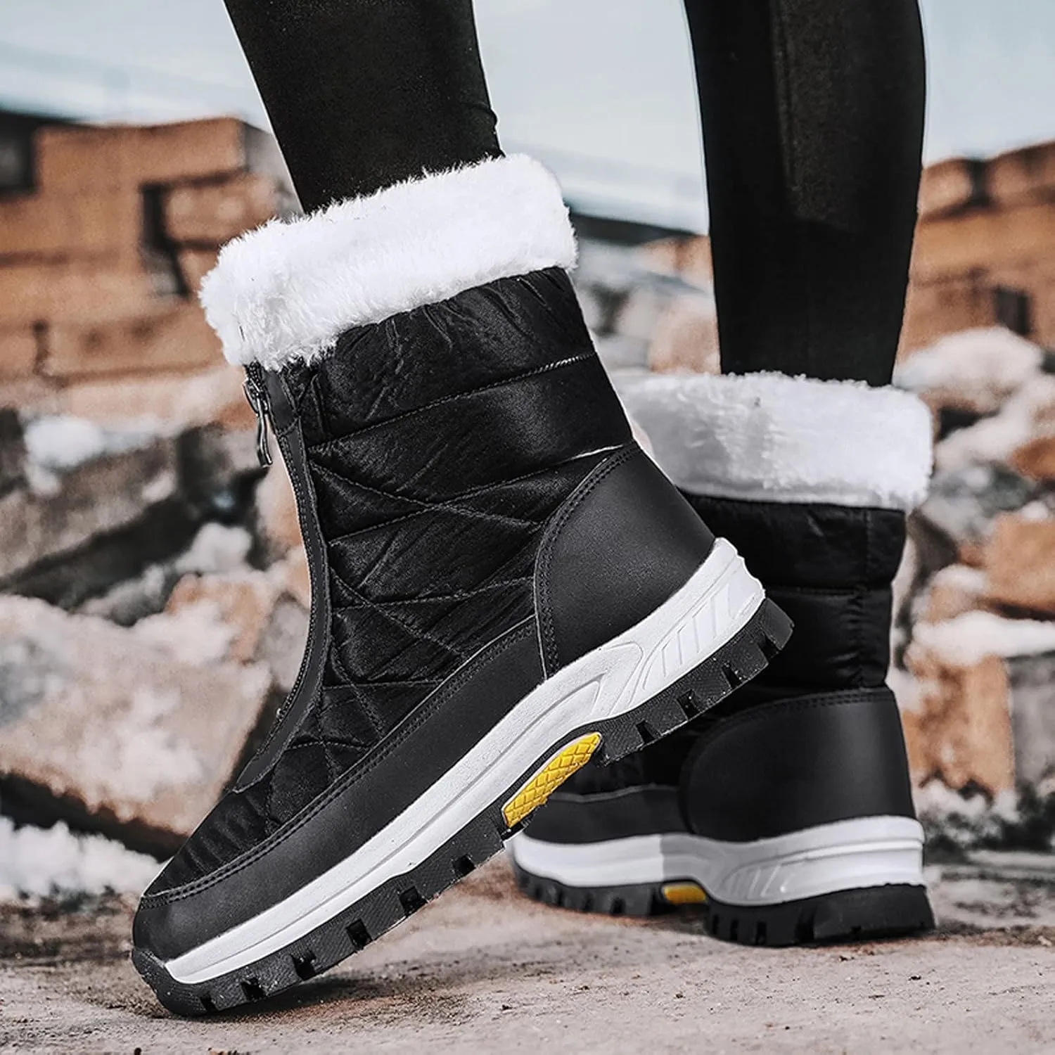 Womens Snow Boots Waterproof Insulated Size 7.5 Womens Winter Snow Boots Wide Women Winter Boot Womens Winter Fur Boots 8.5 Waterproof Womens Boots Size 11