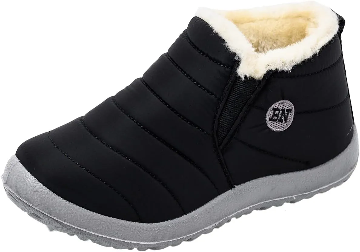Womens Snow Boots Waterproof Slip on Women's Winter Waterproof Fur Lined Frosty Snow Boots Women's Winter Boots Wide Calf Zapatos Para La Nieve De Mujer Botas Contra El Agua Para Mujer