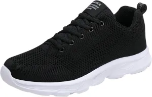 Womens Walking Shoes Lace Up Lightweight Memory Foam Cheer Walking Shoes Women Workout Slip On Shoes Casual Men's Fashion Sneakers White Tennis Shoe Trainers Shoe