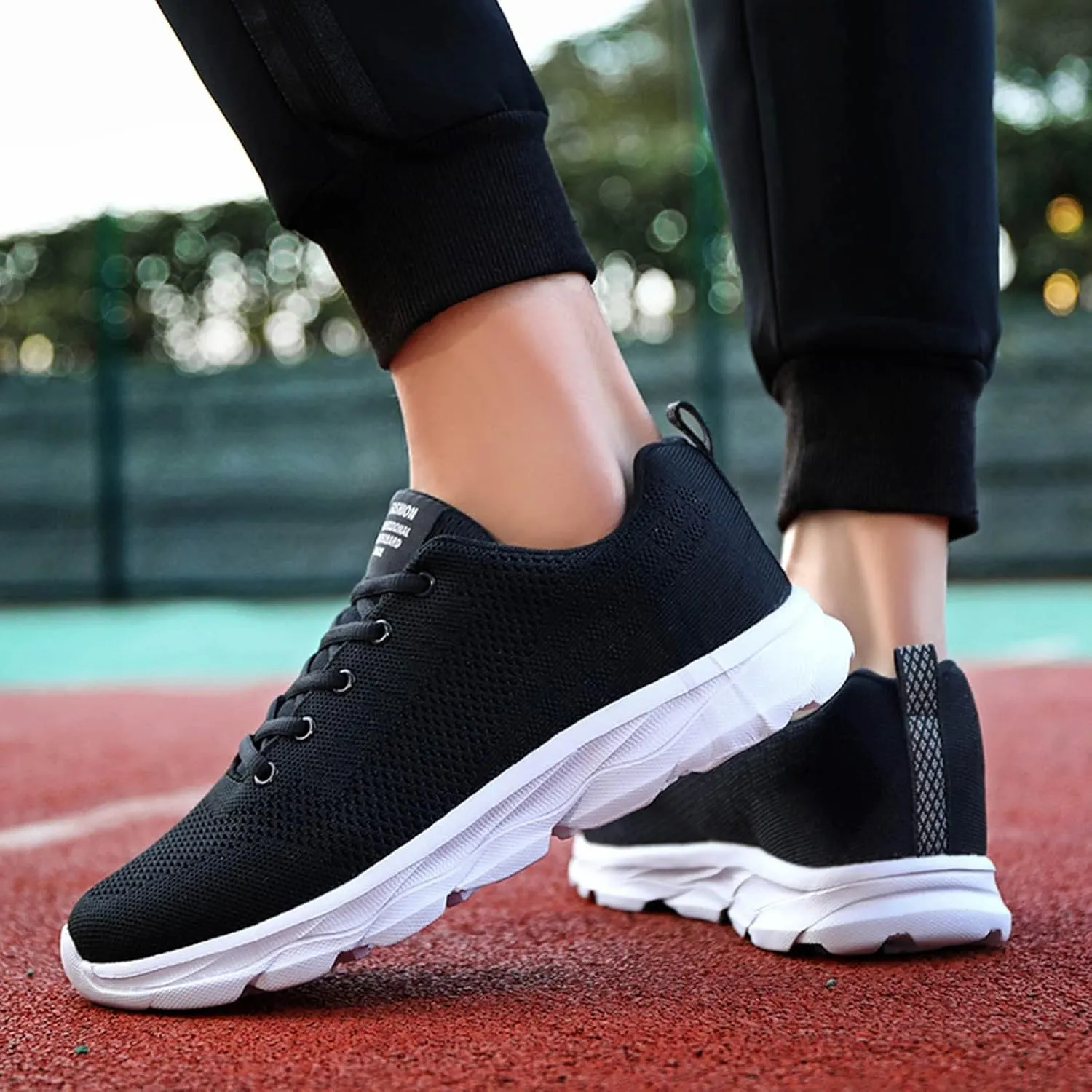 Womens Walking Shoes Lace Up Lightweight Memory Foam Cheer Walking Shoes Women Workout Slip On Shoes Casual Men's Fashion Sneakers White Tennis Shoe Trainers Shoe
