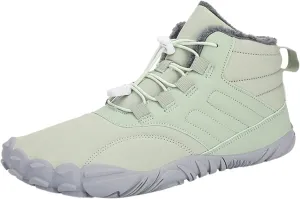 Work Boots for Men Cowboy Style Hiking Sneakers Shoes with Fur Lined Working Shoes for Women Wide Width Waterproof Platform Shoes Work Hike Grounded Footwear
